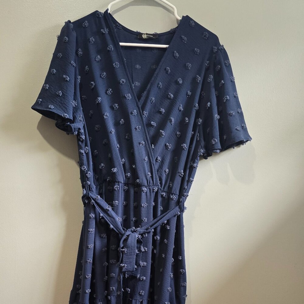 Navy maxi dress